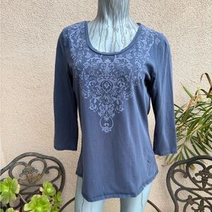 3/$15 Elegant Blue Women's Top